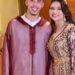الدولي المغربي ياسر الزبيري يحتفل بزفافه على فرح الخليفي المنحدرة من الحسيمة .