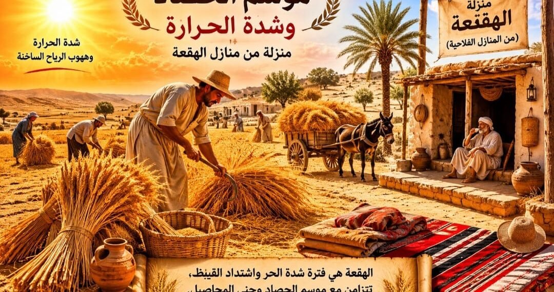 منزلة الهقعة وموت الأرض…منازلة فلاحية تدق أبواب الصيف حرارة مرتفعة ونضج للمحصول واقتراب الحصاد.