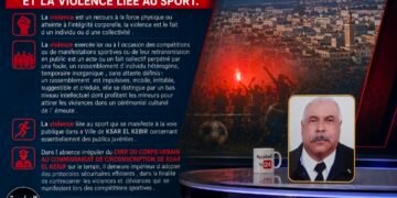 VILLE  DE KSAR EL KEBIR ET La violence liée au sport .